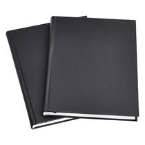 Journal Amazon Basics Professional, pacote com 2, 27 x 19 cm, preto