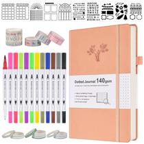 Journal Pontilhado OFFIGIFT A5 Capa Dura 140g/m² com Canetas