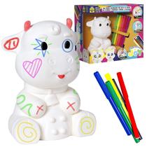 Joy Pintura Vaquinha Em Vinil Macio Didático Para Colorir Pintar - Samba Toys Joy Pintura Vaquinha Em Vinil Macio Didático Para Colorir Pintar - Samba Toys