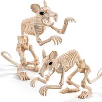 JOYIN, 2 peças, esqueleto de rato, decoração de Halloween, 28 cm