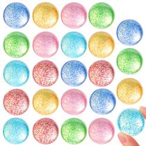 JOYIN 24 peças Glitter Bouncy Balls, 32 mm, cores variadas JOYIN 24 peças Glitter Bouncy Balls, 32 mm, cores variadas