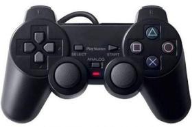 Joystick Controle Vibra Emborrachado Dual Shock Ps2 ()