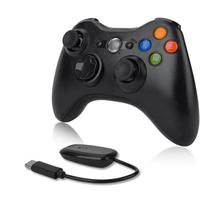 Joystick Sem Fio Compatível Xbox 360 Dupla Vibração 2.4G