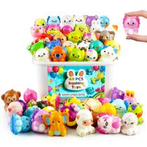 JSPL Kit com 48 Brinquedos Fidget de Animais Squishy de Retorno Lento JSPL Kit com 48 Brinquedos Fidget de Animais Squishy de Retorno Lento