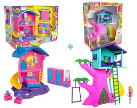 Judy Casa na Arvore mais Quarto casinha de boneca Kit - Samba Toys