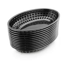 Juego de 12 Cestas para Comida Rápida New Star Foodservice 44140 en Negro
