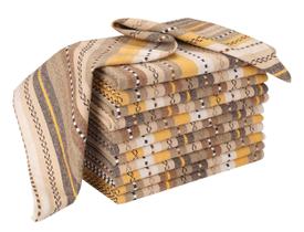 Juego de 12 Servilletas de Tela Ligera con Rayas Pro Salsa 46x46 cm