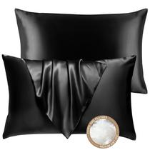 Juego de 2 Almohadas BHZ de Plumas de Ganso King Size con Fundas de Satén Juego de 2 Almohadas BHZ de Plumas de Ganso King Size con Fundas de Satén