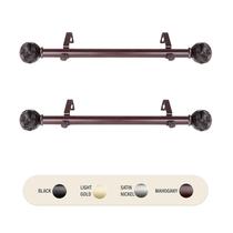 Juego de 2 Barras Laterales para Cortina Casafoyer Zitta 30-50 cm - Caoba Juego de 2 Barras Laterales para Cortina Casafoyer Zitta 30-50 cm - Caoba