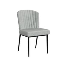 Juego de 2 Sillas de Comedor Benzara Ole con Respaldo Curvo y Tapizado en Tela Gris Juego de 2 Sillas de Comedor Benzara Ole con Respaldo Curvo y Tapizado en Tela Gris