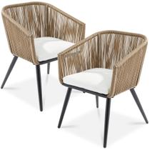 Juego de 2 Sillas de Comedor para Patio Best Choice Products en Color Natural Juego de 2 Sillas de Comedor para Patio Best Choice Products en Color Natural