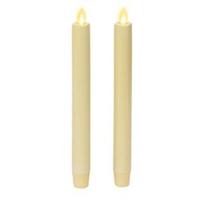 Juego de 2 Velas Luminara de Cera sin Llama Color Marfil Juego de 2 Velas Luminara de Cera sin Llama Color Marfil