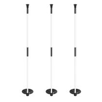 Juego de 3 banderines KINGTOP Mini para putting green de 1 metro, color blanco