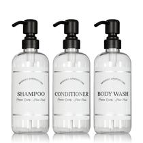 Juego de 3 Botellas de Champú y Acondicionador Artanis Home 480 mL Juego de 3 Botellas de Champú y Acondicionador Artanis Home 480 mL