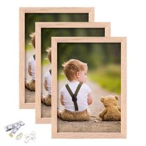 Juego de 3 Marcos para Fotos ATOBART de Madera de Roble 5x7 con Vidrio Perspex Juego de 3 Marcos para Fotos ATOBART de Madera de Roble 5x7 con Vidrio Perspex