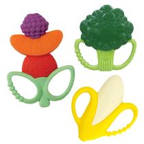 Juego de 3 Mordedores de Silicona Infantino Lil Nibbles, Libres de BPA