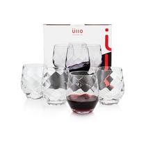 Juego de 4 Copas de Vino Üllo Aer de Cristal Sin Tallo con Aireador