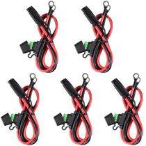 Juego de 5 cables SPARKING de 0.6 m 10AWG SAE a terminal de anillo O