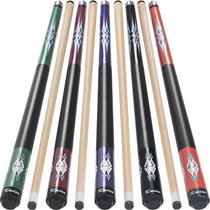 Juego de 5 tacos de billar Kmise, tacos de 147 cm, peso 510-595 g