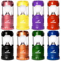 Juego de 8 Faroles de Camping MalloMe Multicolor con Baterías Juego de 8 Faroles de Camping MalloMe Multicolor con Baterías