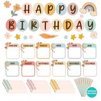 Juego de 97 piezas para cartel de cumpleaños boho decorativo