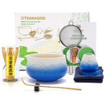 Juego de Batidor de Matcha TEANAGOO 7 Piezas Kit Ceremonial de Polvo de Matcha