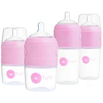 Juego de Biberones PopYum 4 Unidades 150ml y 260ml con Tetinas 1 y 2 Juego de Biberones PopYum 4 Unidades 150ml y 260ml con Tetinas 1 y 2