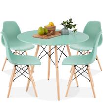 Juego de Comedor Best Choice Products Compacto Estilo Mid-Century 5 Piezas