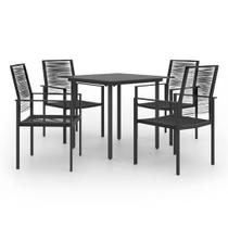 Juego de Comedor para Patio Casafoyer 5 Piezas con Mesa 80x80 cm y Sillas Juego de Comedor para Patio Casafoyer 5 Piezas con Mesa 80x80 cm y Sillas