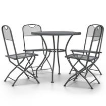 Juego de Comedor para Patio Casafoyer de Malla Metálica Expandida de 5 Piezas Juego de Comedor para Patio Casafoyer de Malla Metálica Expandida de 5 Piezas