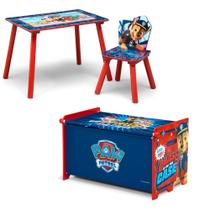 Juego de Cuarto de Juegos para Niños Pequeños Delta Children PAW Patrol Mesa, Silla y Caja de Juguetes Juego de Cuarto de Juegos para Niños Pequeños Delta Children PAW Patrol Mesa, Silla y Caja de Juguetes