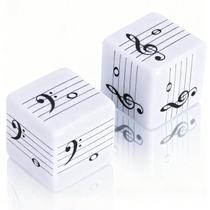 Juego de Dados Musicales Oyetfp Con Notas Musicales, Dados de 20 mm Clave de Sol y Clave de Fa Juego de Dados Musicales Oyetfp Con Notas Musicales, Dados de 20 mm Clave de Sol y Clave de Fa