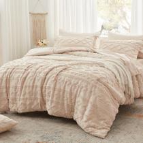 Juego de Edredón Anluoer Full Beige 7 Piezas para Todas las Estaciones