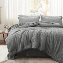 Juego de Edredón Anluoer King Gris Acolchado para Cama en Bolsa 7 Piezas Juego de Edredón Anluoer King Gris Acolchado para Cama en Bolsa 7 Piezas