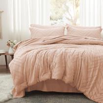 Juego de edredón Anluoer Queen Rosa acolchado 7 piezas en bolsa