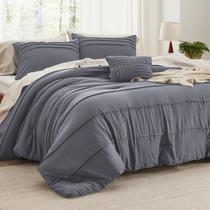 Juego de Edredón Bedsure California King con Pliegue Pinzado, 4 Piezas Juego de Edredón Bedsure California King con Pliegue Pinzado, 4 Piezas