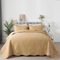 Juego de Edredón HoneiLife Queen 229x244 cm Microfibra Ligera Amarillo Juego de Edredón HoneiLife Queen 229x244 cm Microfibra Ligera Amarillo