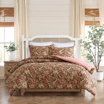 Juego de Edredón Laura Ashley Bloomsbury Marrón Full/Queen