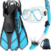 Juego de Equipo de Snorkel Zenoplige: Máscara, Aletas y Tubo para Adultos