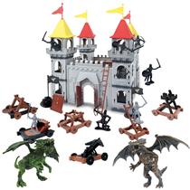 Juego de Figuras de Soldados Caballeros Medievales y Castillo de Mostop Juego de Figuras de Soldados Caballeros Medievales y Castillo de Mostop