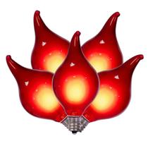 Juego de Luces Vickerman 15 LED Rojos G45 con Punta de Llama de Vidrio 4,5 m