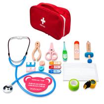 Juego de Médico Ottima para Niños de Madera 15 Piezas con Estetoscopio Juego de Médico Ottima para Niños de Madera 15 Piezas con Estetoscopio