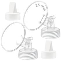 Juego de repuestos para extractor de leche Maymom con brida de 25 mm y válvula de pato