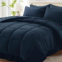 Juego de ropa de cama Anluoer Twin 5 piezas azul marino para todas las estaciones Juego de ropa de cama Anluoer Twin 5 piezas azul marino para todas las estaciones