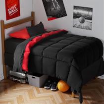 Juego de ropa de cama Anluoer Twin XL de 5 piezas en color negro Juego de ropa de cama Anluoer Twin XL de 5 piezas en color negro