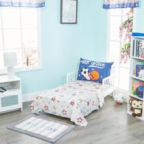 Juego de ropa de cama para niños pequeños EVERYDAY KIDS Jungle Sports 3 piezas 132x71 cm Juego de ropa de cama para niños pequeños EVERYDAY KIDS Jungle Sports 3 piezas 132x71 cm