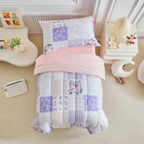 Juego de Ropa de Cama para Niños Pequeños Joyreap Floral y Mariposas en Rosa y Púrpura Juego de Ropa de Cama para Niños Pequeños Joyreap Floral y Mariposas en Rosa y Púrpura