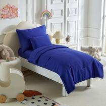 Juego de Ropa de Cama para Niños Pequeños UOZZI Marino de 5 Piezas Suave y Transpirable