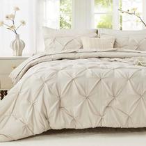 Juego de Ropa de Cama Sasttie California King 7 Piezas Beige Juego de Ropa de Cama Sasttie California King 7 Piezas Beige