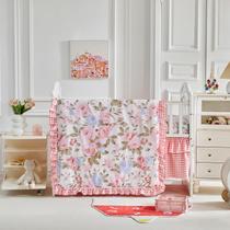 Juego de Ropa de Cuna UOZZI BEDDING 86x109 cm con Estampado Floral para Bebé